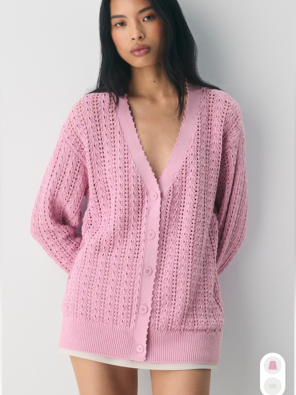 Aritzia Wilfred Reverence Cardigan Sweet Pea